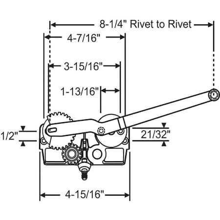 Strybuc Single Arm Casement Operator 36-290RH